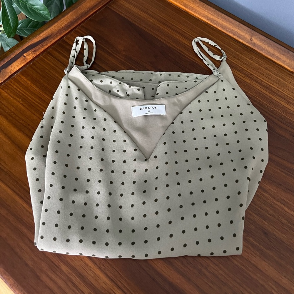 Aritzia Babaton green tank top